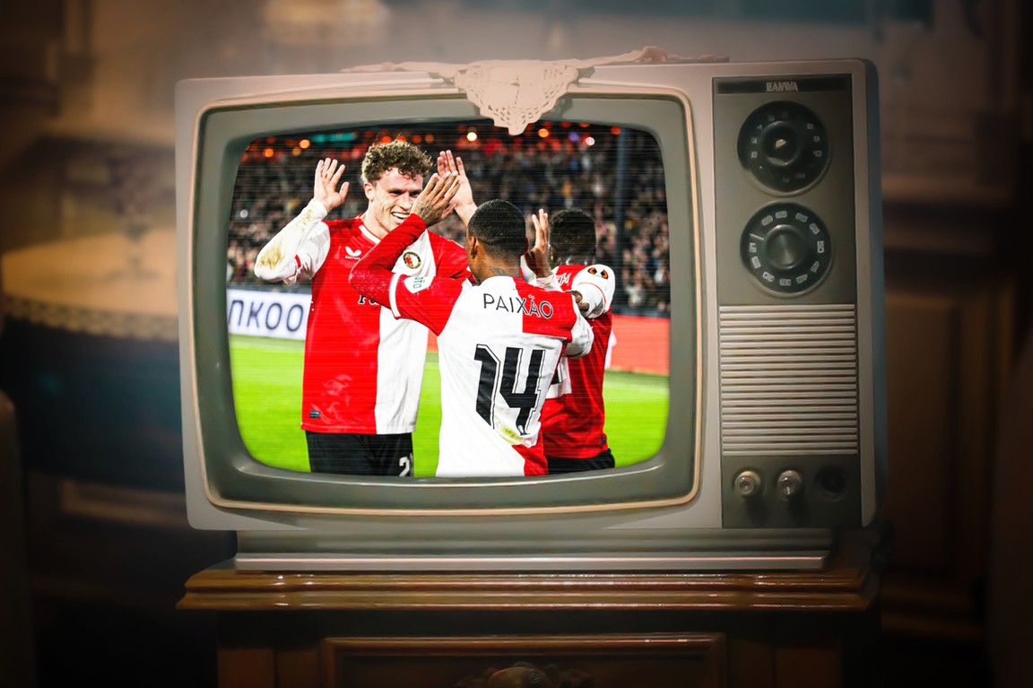 Voetbal op tv: op dit kanaal zie je AS Roma - Feyenoord