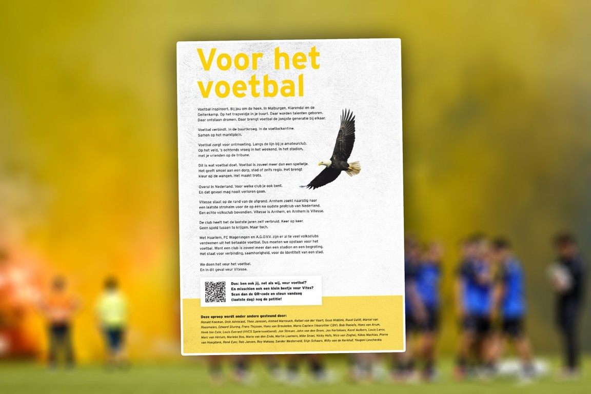 Tientallen prominenten steunen oproep in De Gelderlander: 'Veur Vitesse'