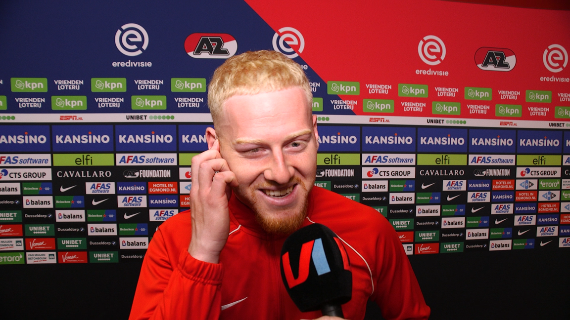 Mexx Meerdink na winst finale play-offs: 'Clasie is voor mij de AZ-speler van het jaar'