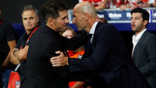 Simeone en Zidane worden niets wijzer van Madrileense derby