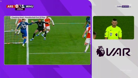 In of uit? VAR kan geen zekerheid geven bij goal van West Ham tegen Arsenal