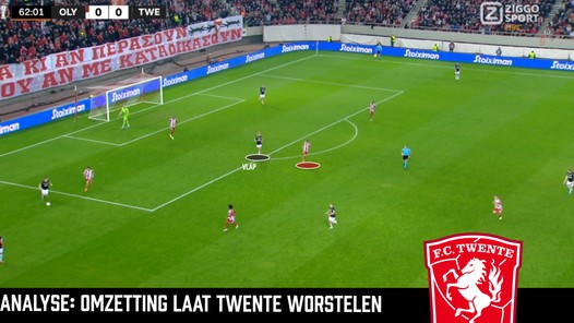 FC Twente verliest controle door omzetting Olympiakos