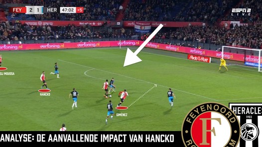 Dávid Hancko is de aanvallende troef van Feyenoord