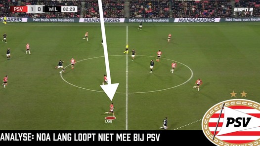 Noa Lang verliest zijn man, PSV de punten