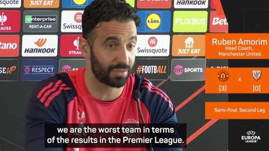Amorim: 'Man United kan slechtste PL-team ooit met Europese prijs zijn' 