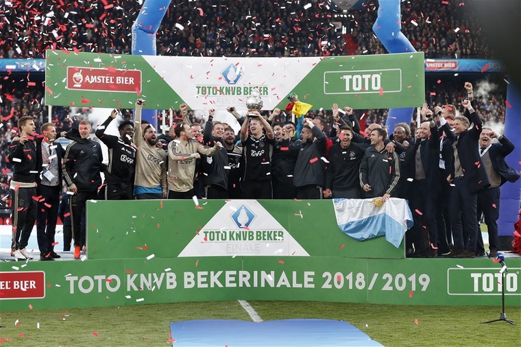 Ajax won vorig seizoen de bekerinale van Willem II.