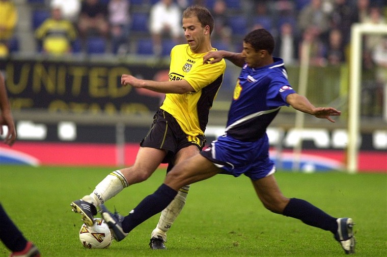 Arne Slot in 2002 als speler van NAC Breda.