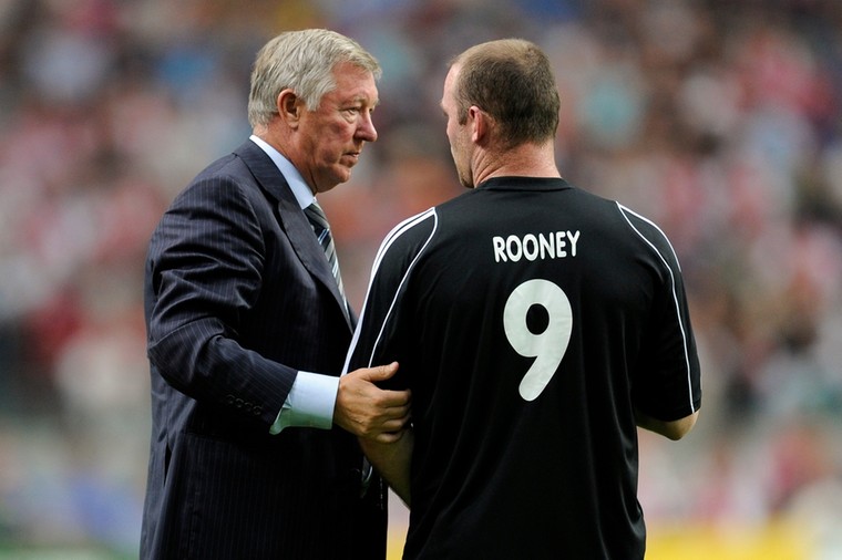 Wayne Rooney werd onder het bewind van Sir Alex Ferguson tussen 2007 en 2013 vijf keer kampioen met Manchester United en won in 2008 de Champions League.
