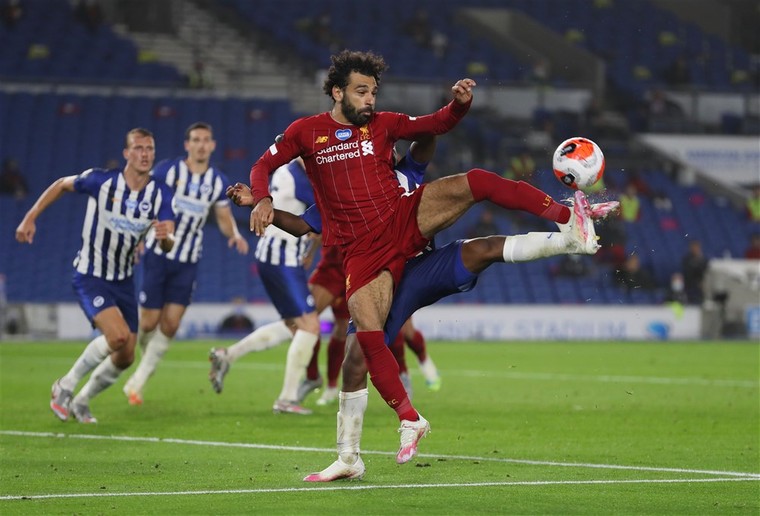 Mohamed Salah was betrokken bij elk doelpunt van Liverpool.