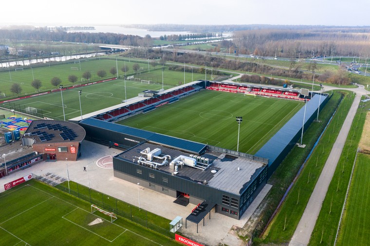 Het Yanmar Stadion, de thuishaven van Almere City FC.