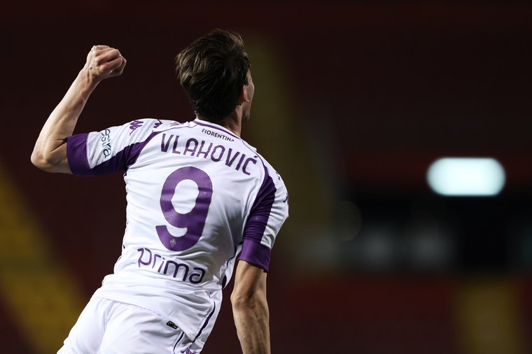 Dusan Vlahovic kreeg al op jonge leeftijd het rugnummer 9 bij Fiorentina.