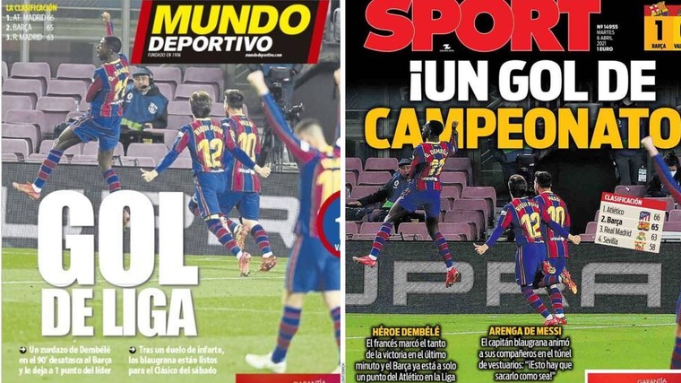 Spaanse media spreken over een doelpunt van de titel