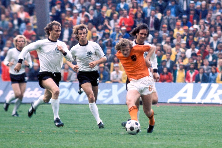 Wim Jansen in de WK-finale van 1974 tegen West-Duitsland