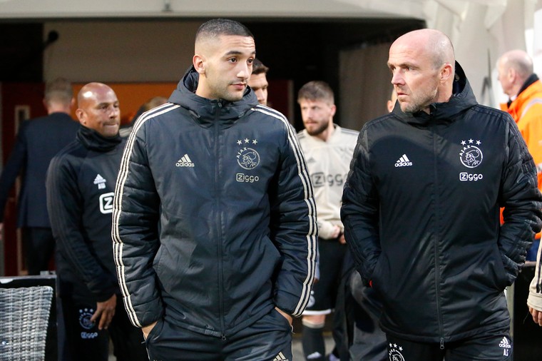 Hakim Ziyech met Alfred Schreuder tijdens hun gezamenlijke periode bij Ajax.