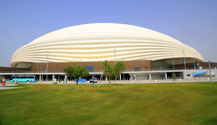 Het Al Janoub Stadion in Doha, een van de acht WK-stadions.