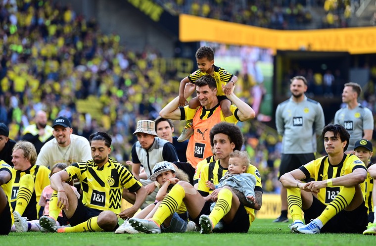 Na het laatste competitieduel van Borussia Dortmund, vorig seizoen. 