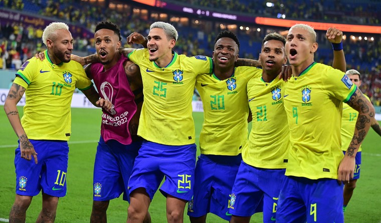 Vinícius Júnior en Rodrygo waren afgelopen winter met Brazilië actief op het WK in Qatar. Reinier zat niet eens bij de voorselectie.