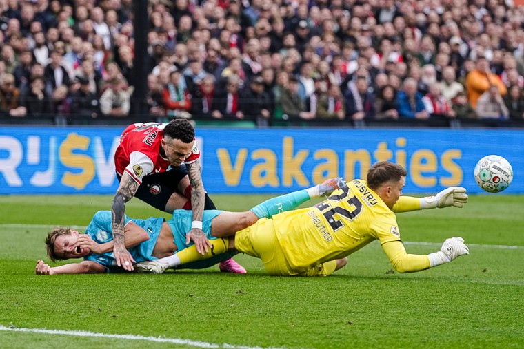 Het penaltymoment bij Feyenoord - FC Utrecht.