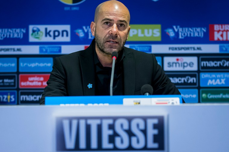 Bosz als coach van Vitesse. 