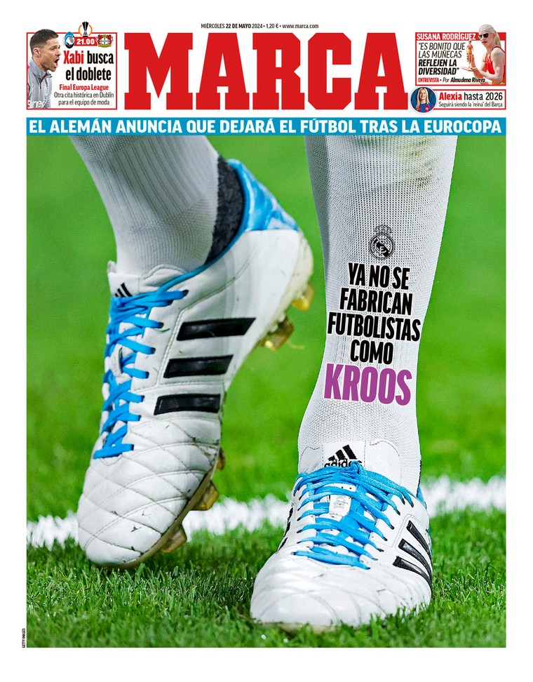 De voorpagina van Marca op woensdag. 