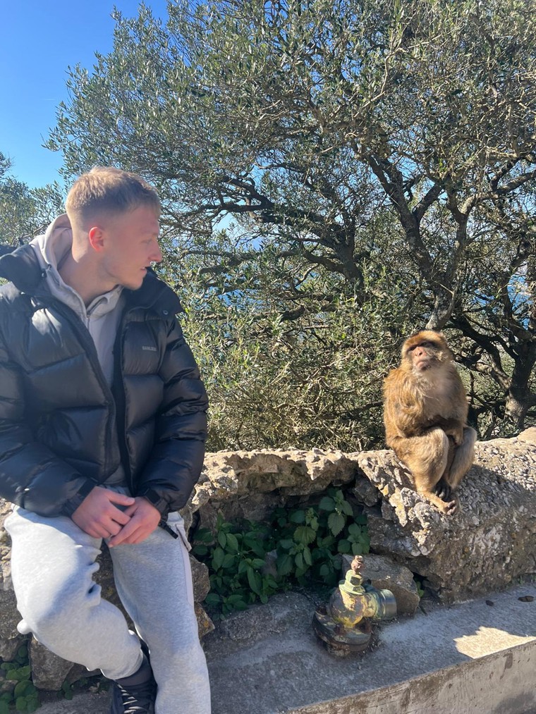 Nick Kaaijmolen tijdens zijn laatste avontuur in Gibraltar. 