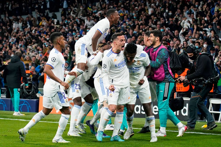 Ontlading bij Real Madrid na weer een beslissende goal van Karim Benzema.
