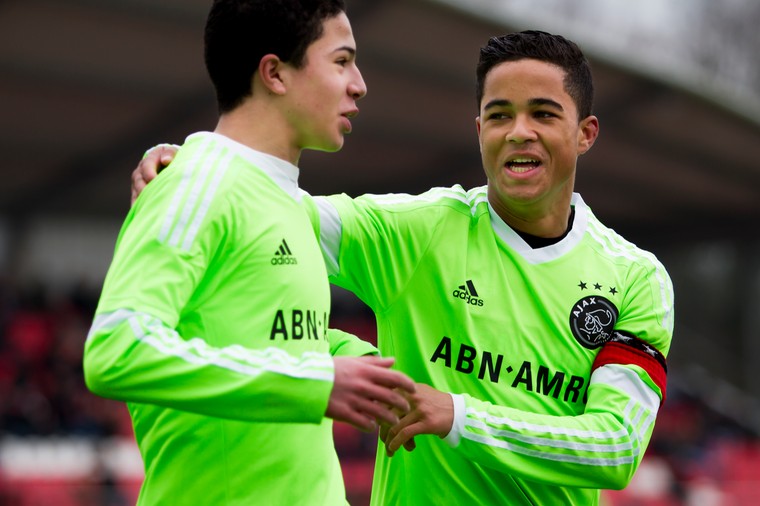 Met Justin Kluivert in de B1 van Ajax. 