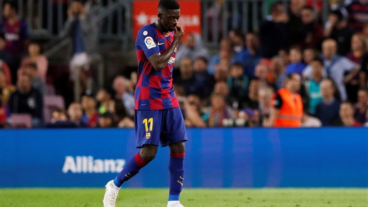 Ongeloof bij Barcelona over rode kaart: 'Dembélé noemde me erg slecht'