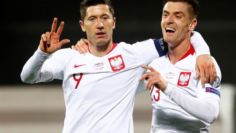 Polen neemt dankzij doelpuntenmachine Lewandowski voorschot op EK-ticket