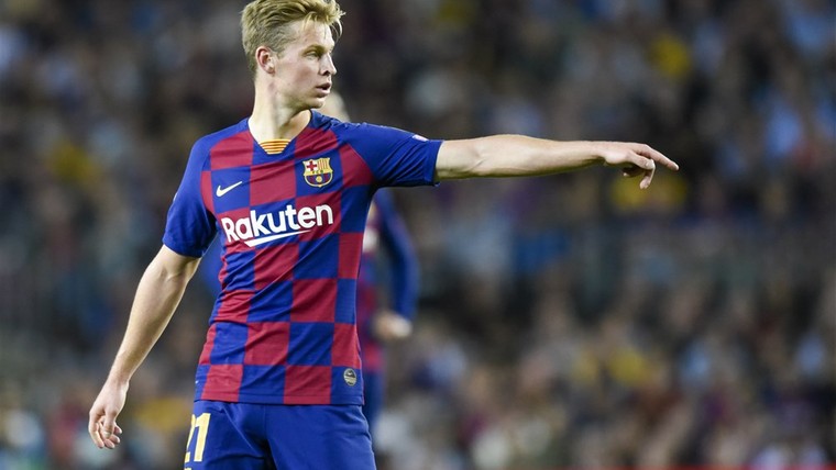 Frenkie geniet van nieuwe tridente bij Barça: 'Hopelijk gaan ze nog meer scoren'