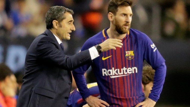 Messi en Suárez steunen 'geweldige' Valverde na pijnlijk vertrek