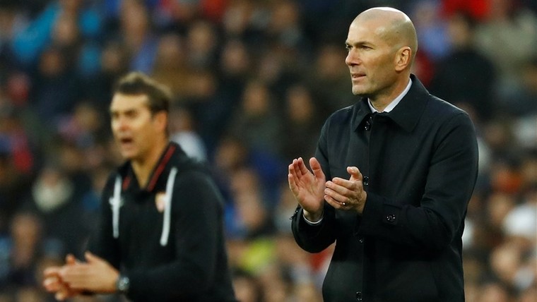 Zidane brandt zich niet aan Sevilla-woede over (afgekeurde) goal De Jong