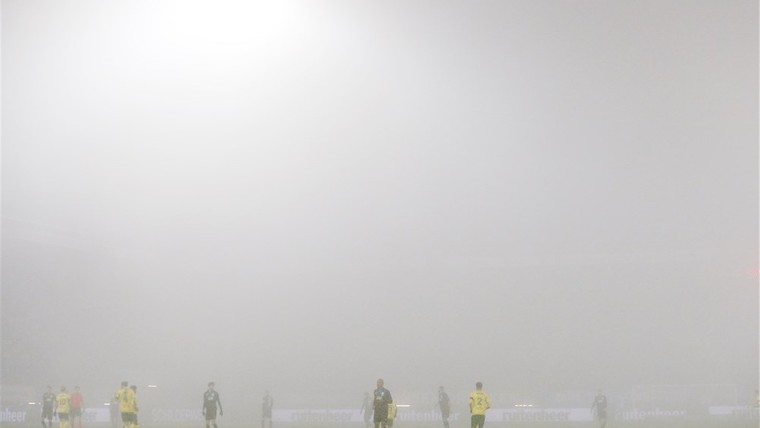 Mist zet bekerduel tussen Fortuna en Feyenoord op losse schroeven