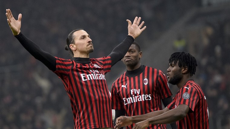 Zlatan komt zijn belofte na bij zwaarbevochten bekerzege AC Milan