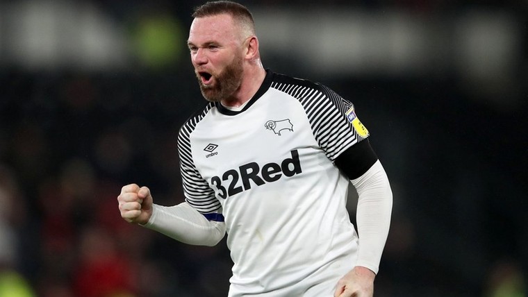 Rooney helpt Cocu aan recordzege bij Derby County