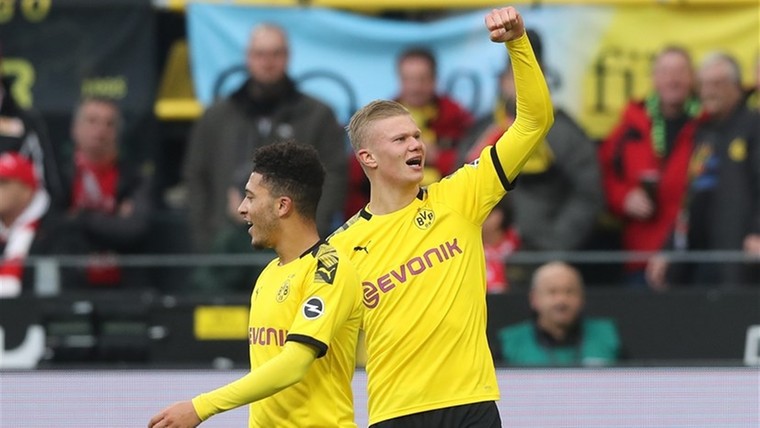 Haaland schrijft historie bij doelpuntenmachine Dortmund