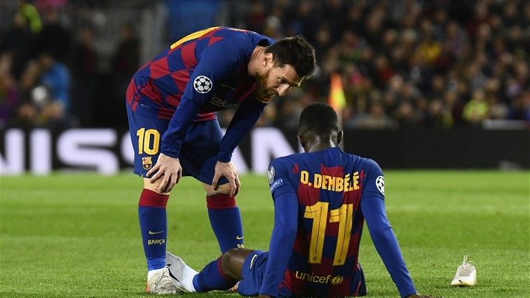 Code rood: Dembélé zorgt opnieuw voor schrik bij Barcelona