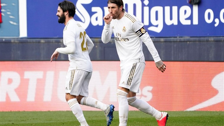 Real Madrid dendert door op recordmiddag Sergio Ramos