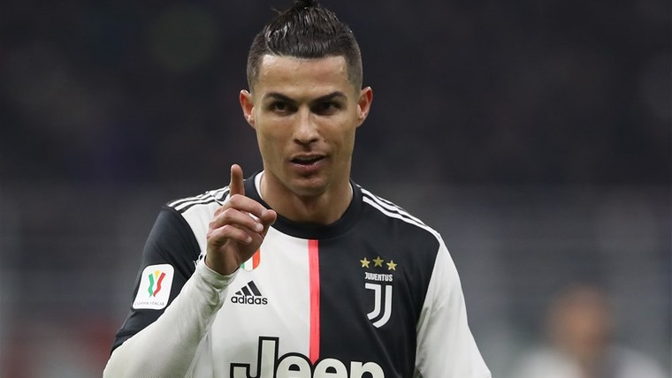 Juventus moet ondanks late goal Ronaldo nog flink aan de bak tegen verzwakt Milan