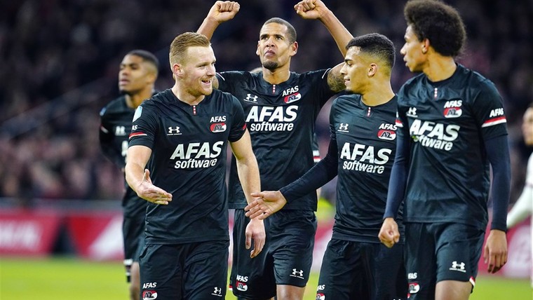 Drie op een rij voor AZ, Ajax verloor nu al vaker dan vorig seizoen