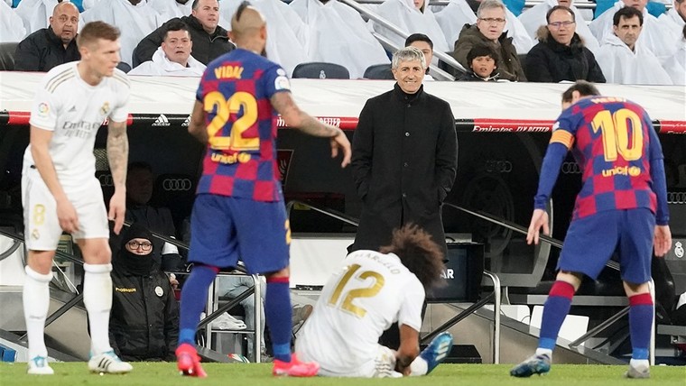 Setién: excuses voor Barça-spelers na beschamend gedrag assistent