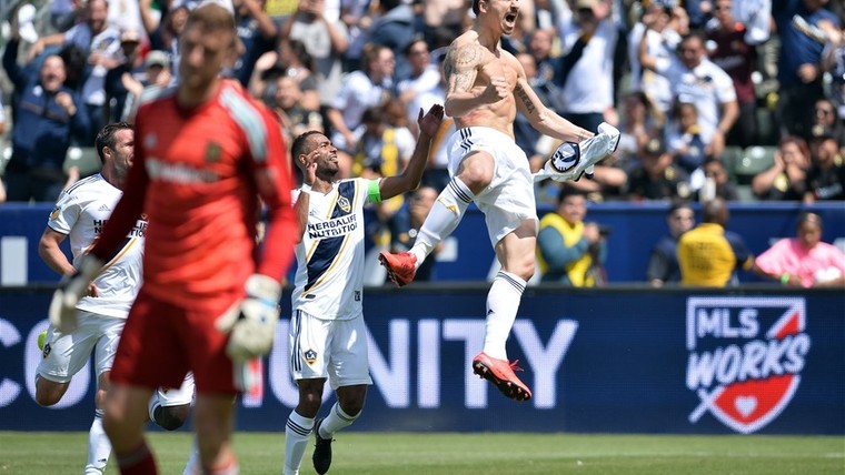 The Lion Zlatan brulde meteen in LA, en hard