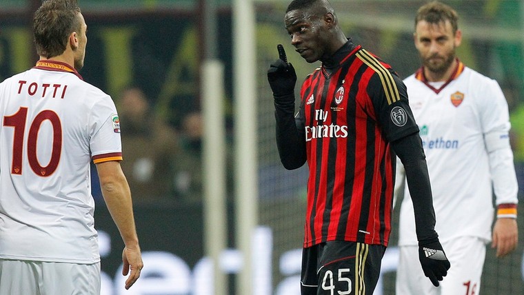 Totti kon Balotelli's bloed wel drinken, maar kreeg toch een knuffel