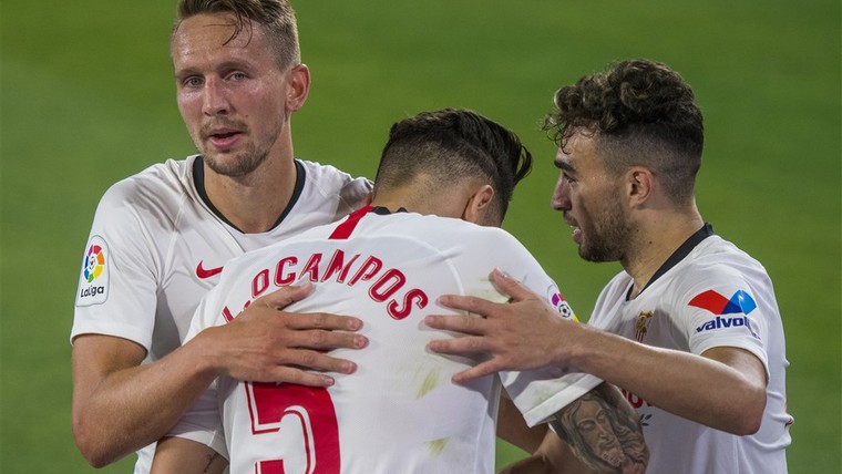 Luuk de Jong en Sevilla na twee jaar terug in de Champions League
