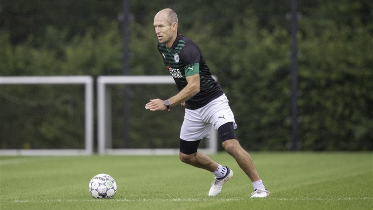 Robben maakt goede indruk tijdens eerste trainingsweek bij Groningen
