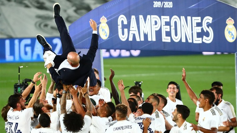 Real Madrid viert kampioensfeest op trainingscomplex