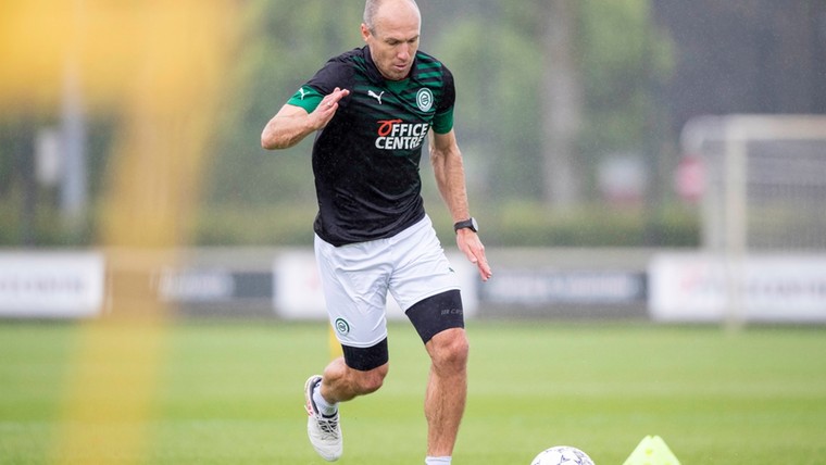 Robben ontbreekt maandag op eerste groepstraining Groningen