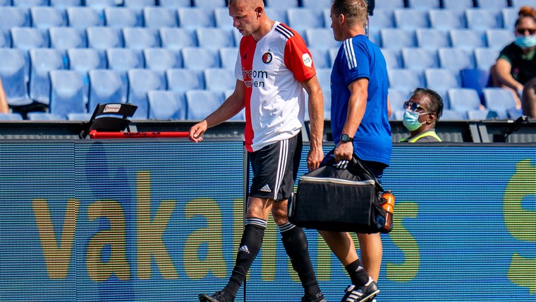 Feyenoord vreest opnieuw voor zware blessure Van Beek