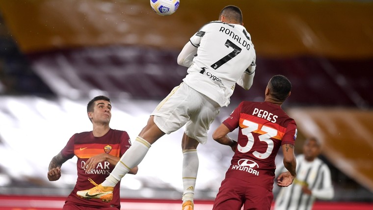Cristiano Ronaldo behoedt tiental Juve voor nederlaag in Rome