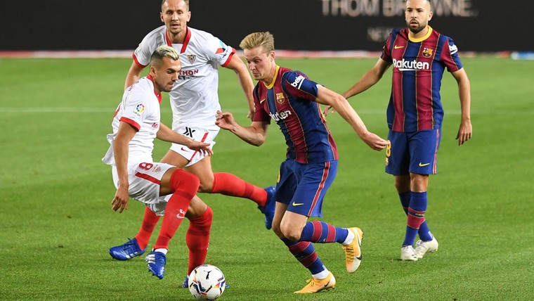Bijzondere goal Luuk de Jong en Barça-debuut Dest bij eerste puntenverlies Koeman